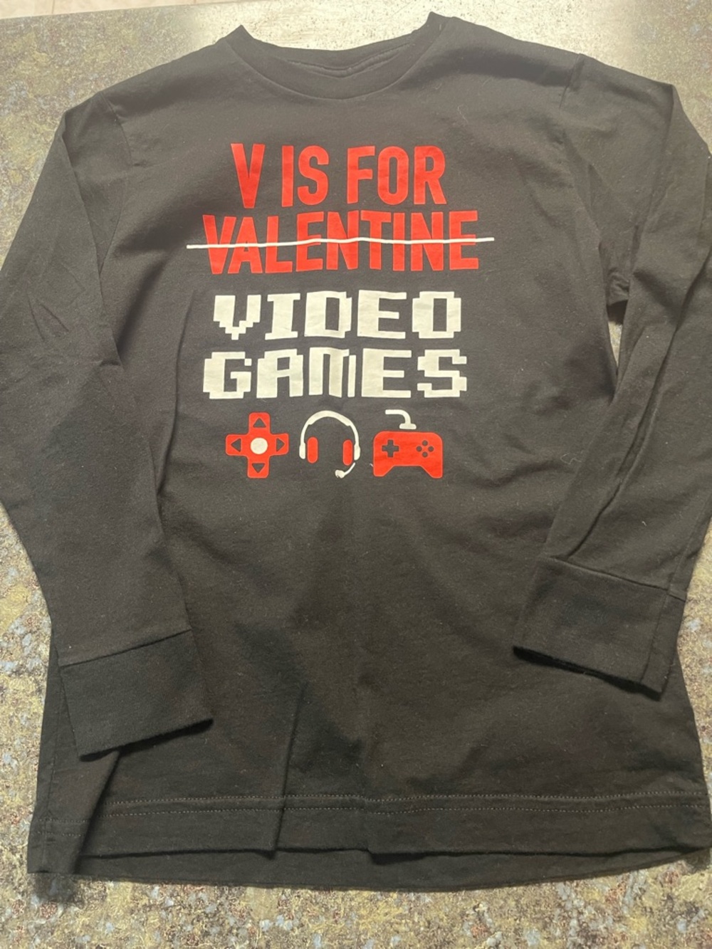 Black & Red Video Games Graphic Tee - Electronics Video Games & Consoles
